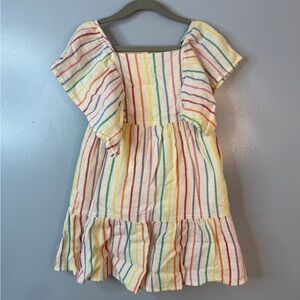 Cat & Jack Toddler Girls Rainbow Stripe Dress – XS (4/5)